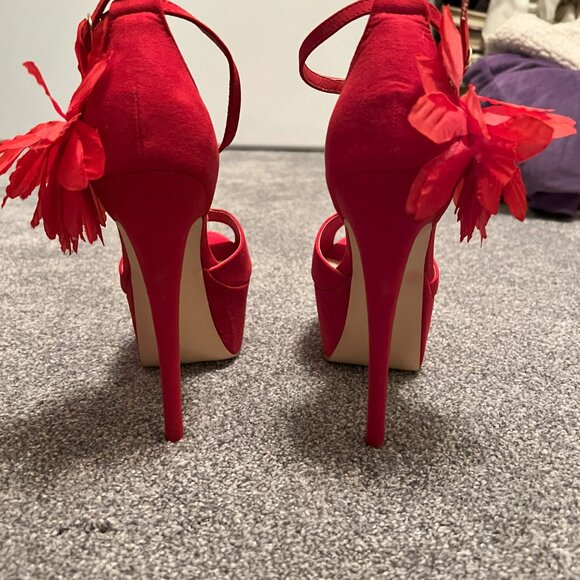 Red platform Heels - Picture 6 of 7